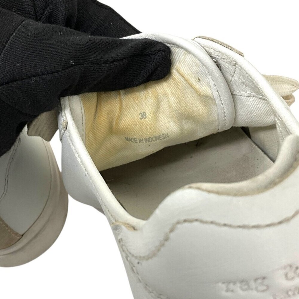 rag & bone Army Low Sneakers White EUR Size 38 US 8 Casual Lace Up Leather - Picture 12 of 12